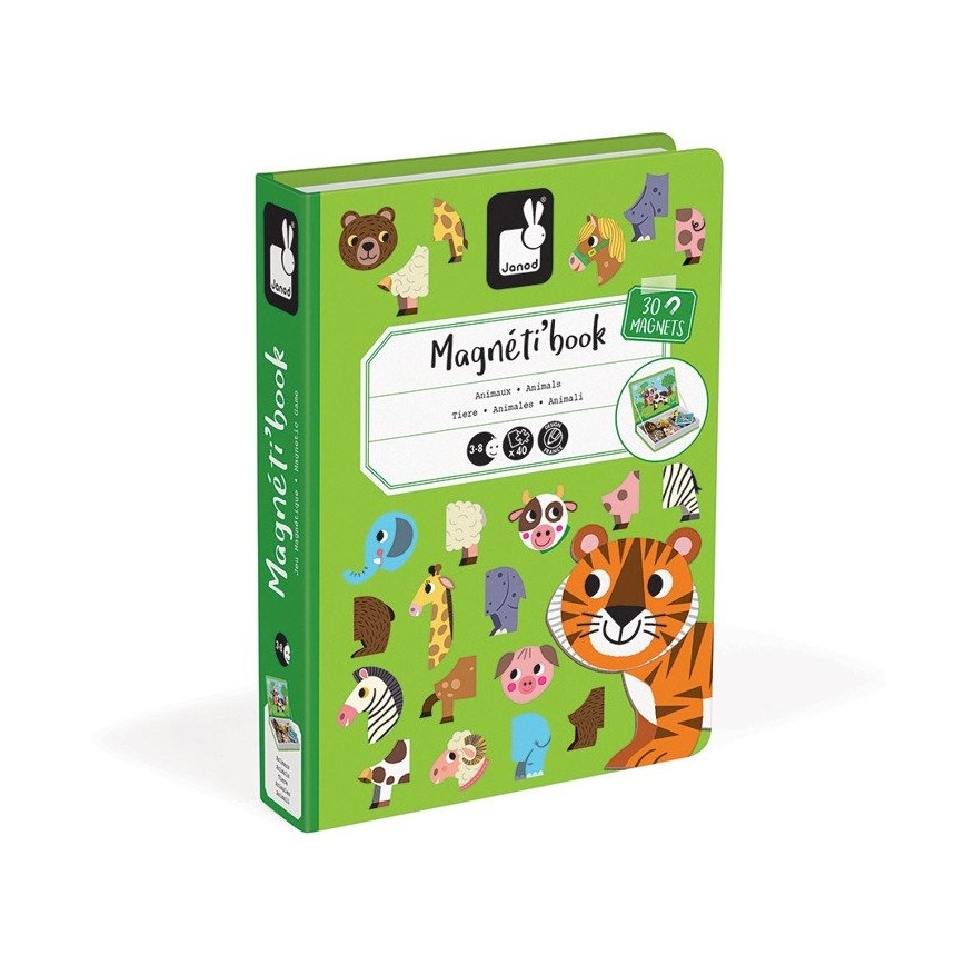 Janod - Magnetická interaktivní sada MAGNETIBOOK zvířata