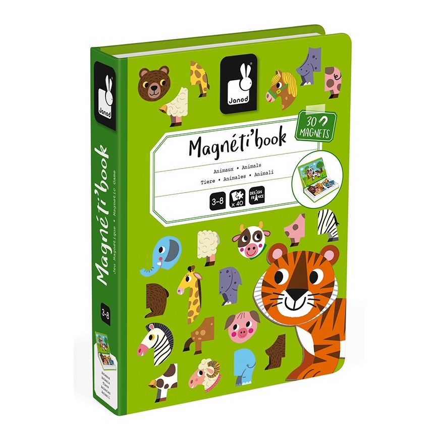 Janod - Magnetická interaktivní sada MAGNETIBOOK zvířata
