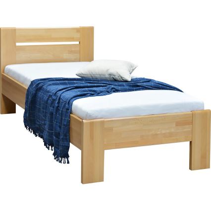 Jednolůžková postel z masivu AMBER 90x200 cm buk