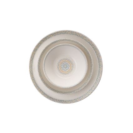 Jídelní sada 12 ks bílá/porcelán