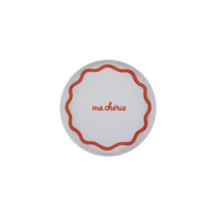 Jídelní sada 12 ks červená/modrá/bílá/porcelán