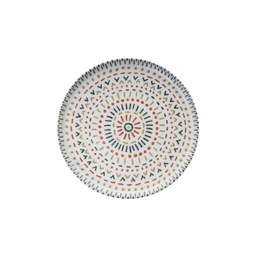 Jídelní sada 12 ks pestrobarevná/porcelán