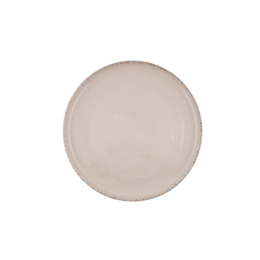 Jídelní sada 16 ks béžová/porcelán