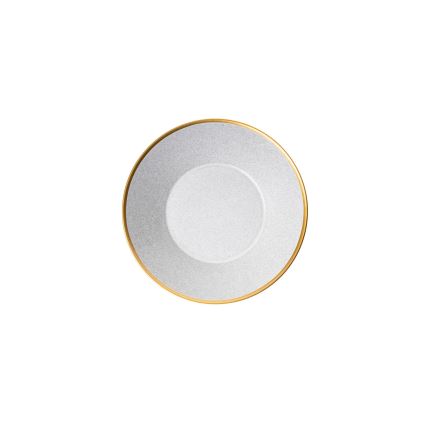 Jídelní sada 16 ks šedá/zlatá/porcelán