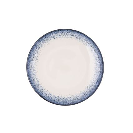Jídelní sada 18 ks bílá/modrá/porcelán