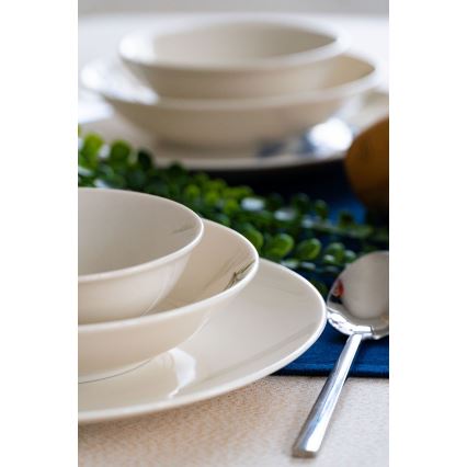 Jídelní sada 18 ks bílá/modrá/zelená/porcelán