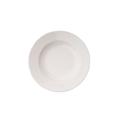 Jídelní sada 18 ks bílá/stříbrná/porcelán