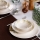 Jídelní sada 18 ks bílá/zelená/žlutá/porcelán