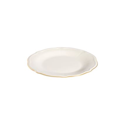 Jídelní sada 18 ks bílá/zlatá/porcelán