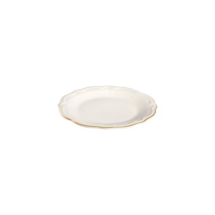 Jídelní sada 18 ks bílá/zlatá/porcelán