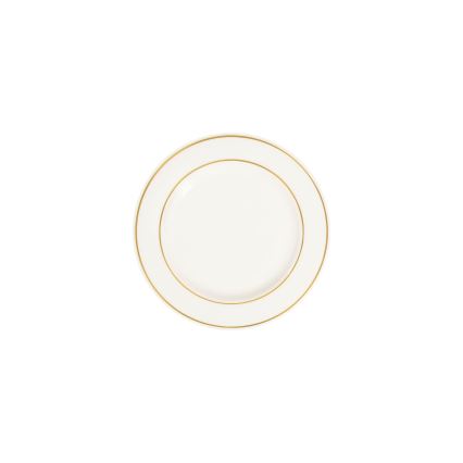 Jídelní sada 18 ks bílá/zlatá/porcelán