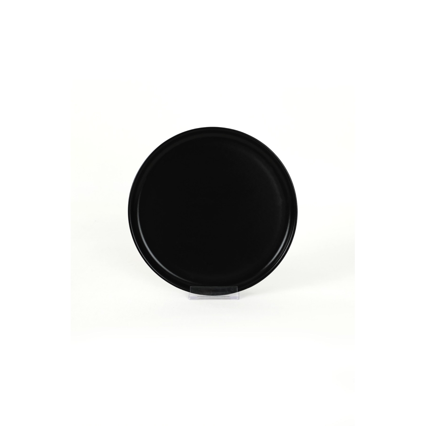 Jídelní sada 18 ks černá/keramika