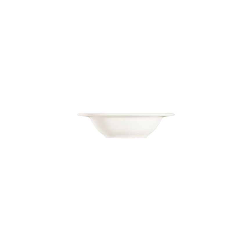 Jídelní sada 18 ks krémová/stříbrná/porcelán
