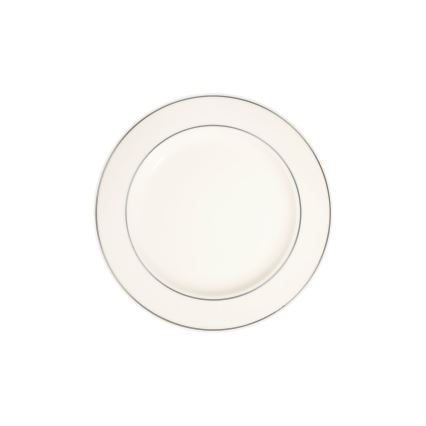 Jídelní sada 18 ks krémová/stříbrná/porcelán