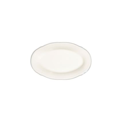 Jídelní sada 18 ks krémová/stříbrná/porcelán