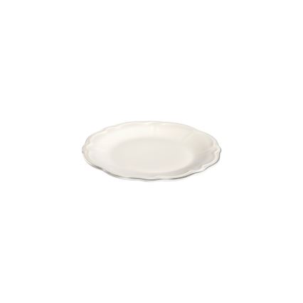 Jídelní sada 18 ks krémová/stříbrná/porcelán