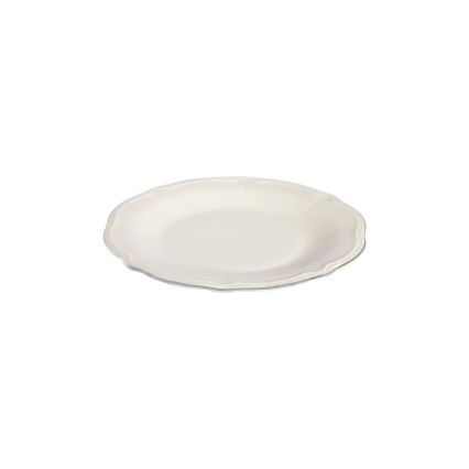 Jídelní sada 18 ks krémová/stříbrná/porcelán