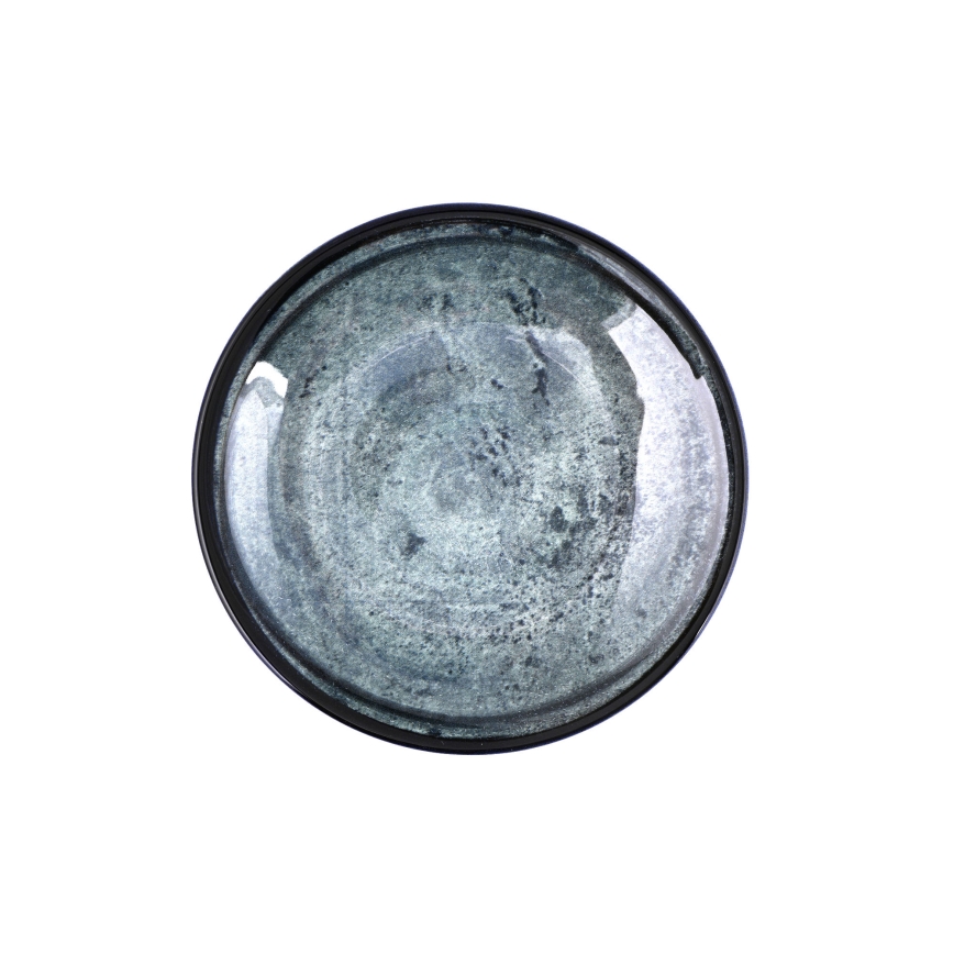 Jídelní sada 18 ks modrá/porcelán