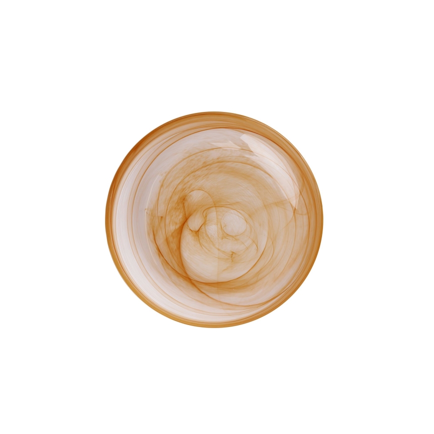 Jídelní sada 18 ks oranžová/sklo