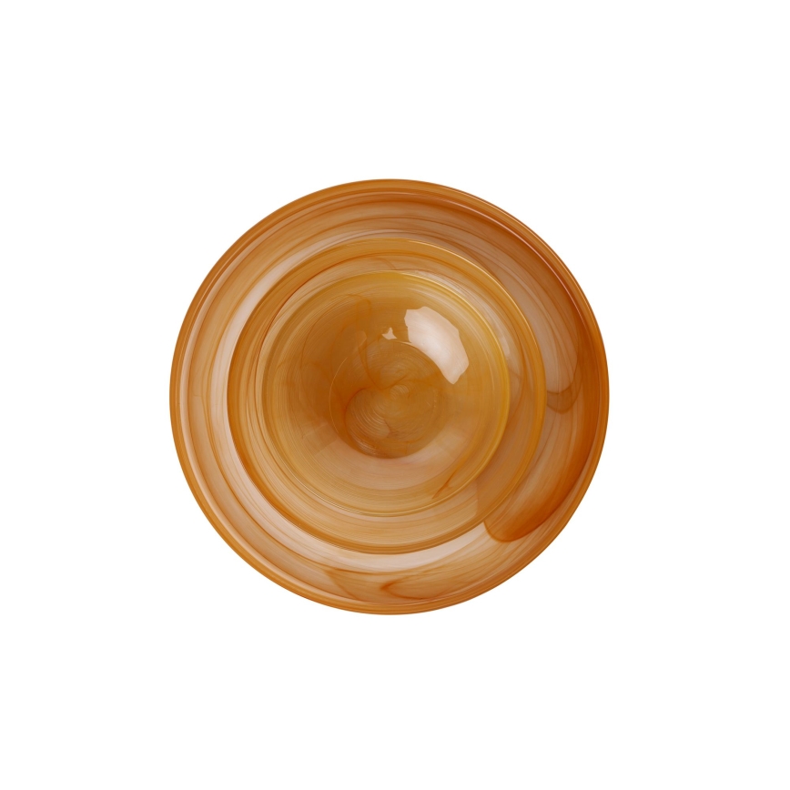 Jídelní sada 18 ks oranžová/sklo