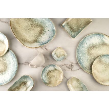 Jídelní sada 18 ks pestrobarevná/porcelán