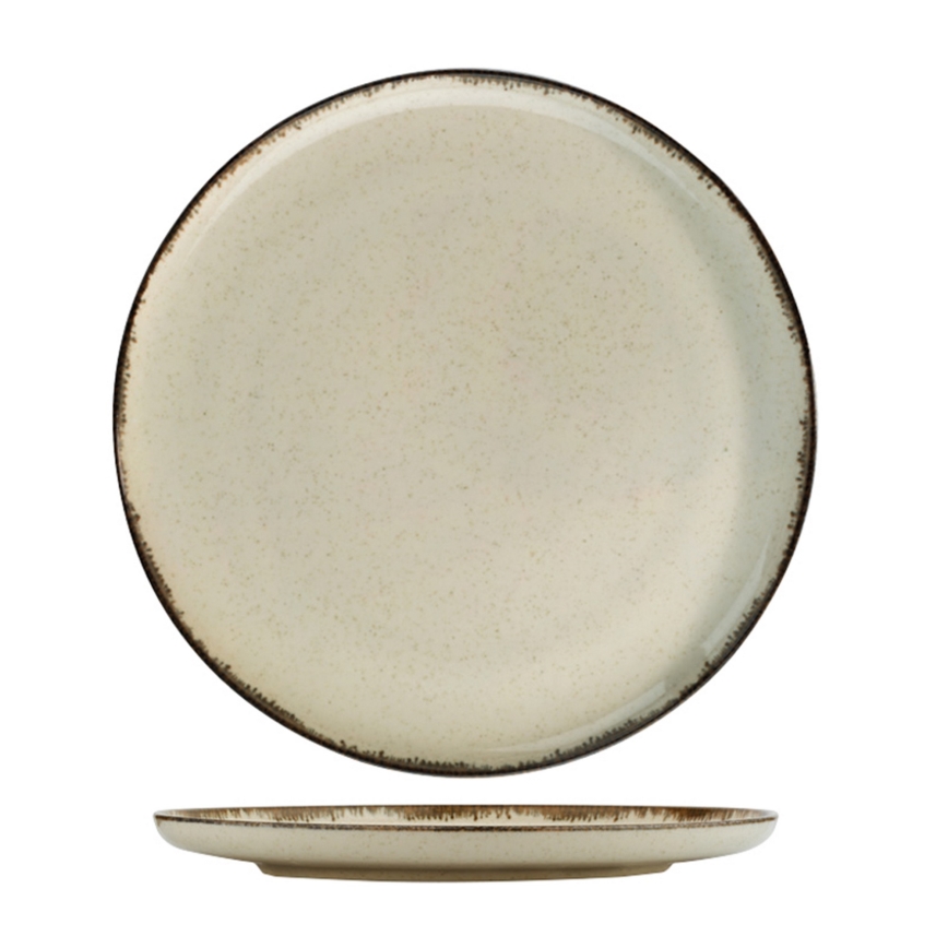 Jídelní sada 24 ks béžová/porcelán