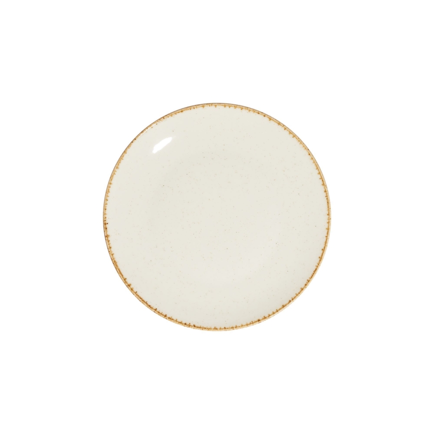 Jídelní sada 24 ks bílá/béžová/porcelán