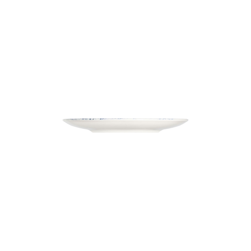 Jídelní sada 24 ks bílá/červená/modrá /porcelán