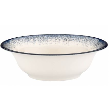 Jídelní sada 24 ks bílá/modrá/porcelán