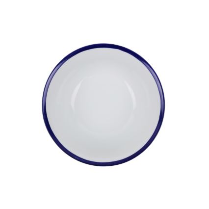 Jídelní sada 24 ks bílá/modrá/porcelán