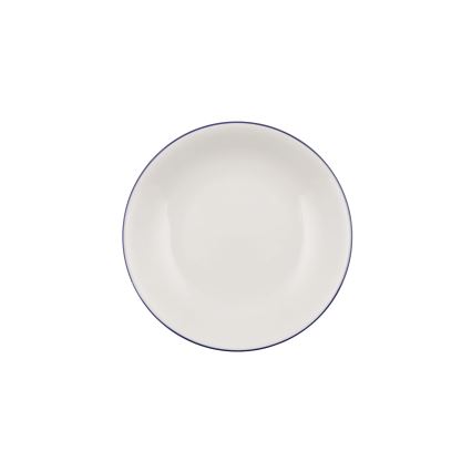 Jídelní sada 24 ks bílá/modrá/porcelán