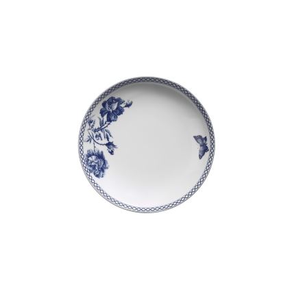 Jídelní sada 24 ks bílá/modrá/porcelán