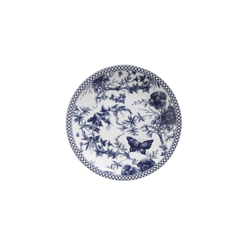 Jídelní sada 24 ks bílá/modrá/porcelán