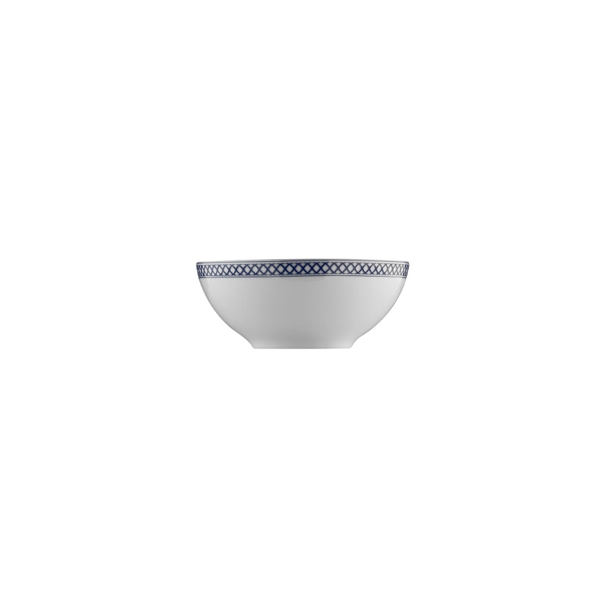 Jídelní sada 24 ks bílá/modrá/porcelán