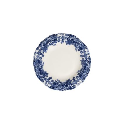 Jídelní sada 24 ks bílá/modrá/porcelán