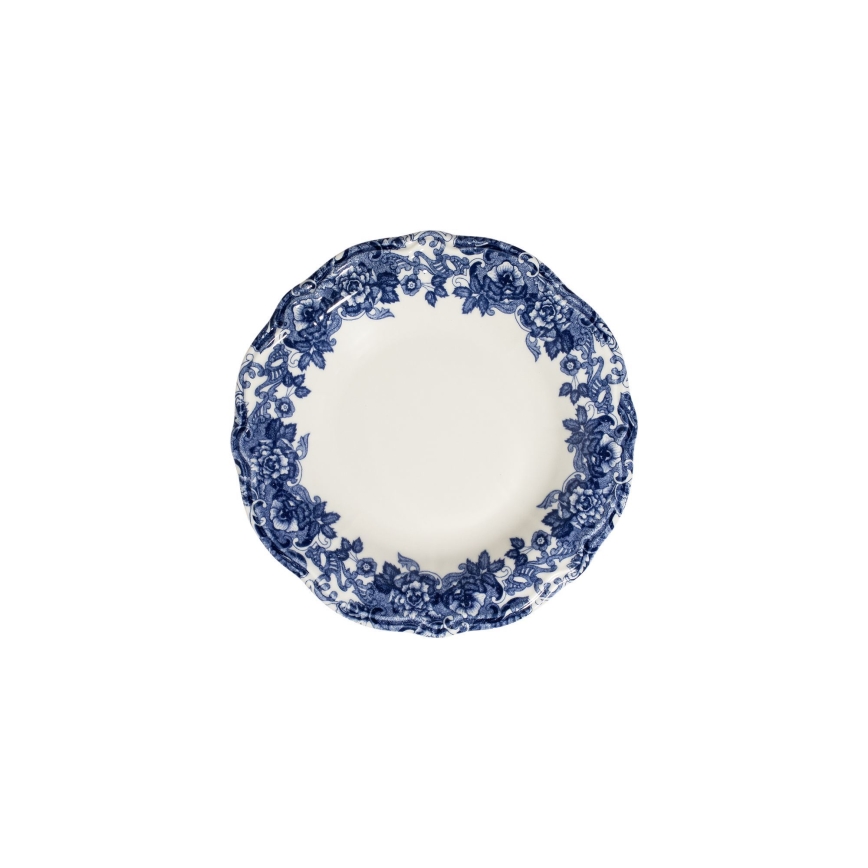 Jídelní sada 24 ks bílá/modrá/porcelán