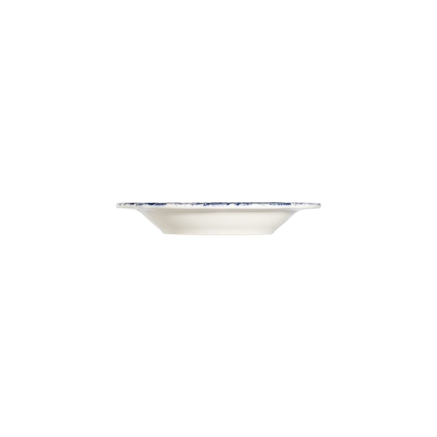 Jídelní sada 24 ks bílá/modrá/porcelán