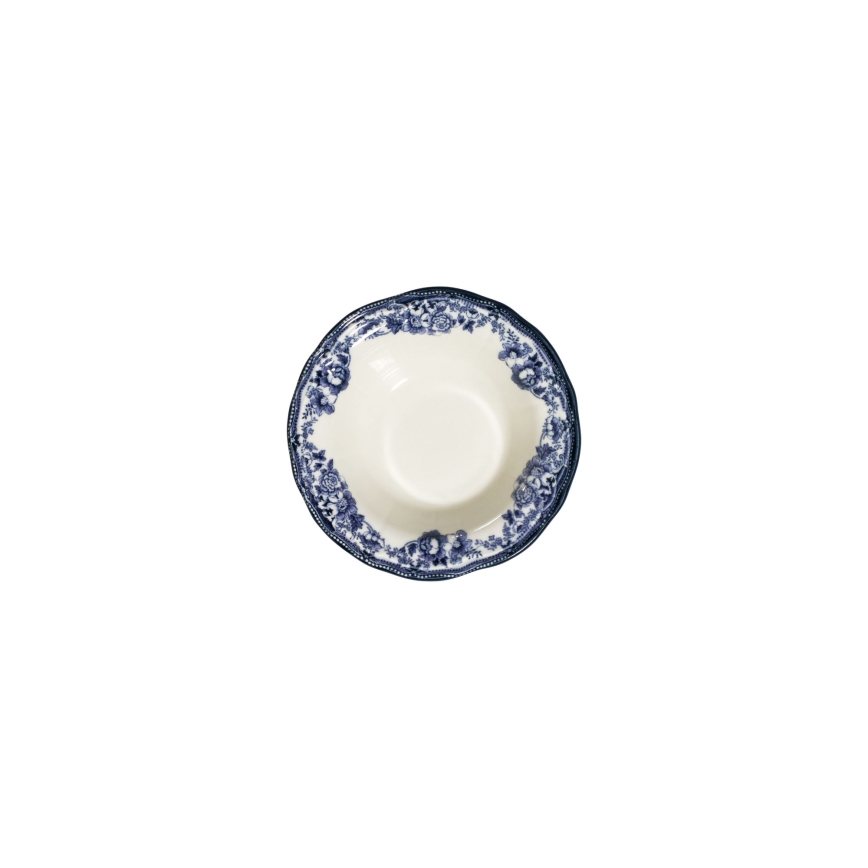 Jídelní sada 24 ks bílá/modrá/porcelán