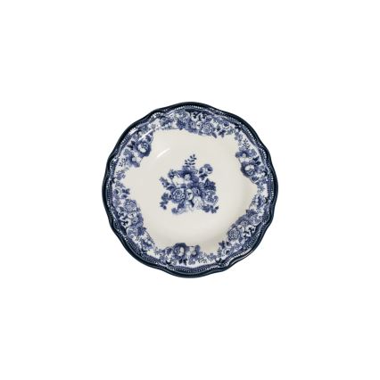 Jídelní sada 24 ks bílá/modrá/porcelán