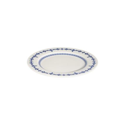 Jídelní sada 24 ks bílá/modrá/porcelán