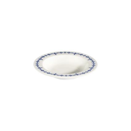 Jídelní sada 24 ks bílá/modrá/porcelán
