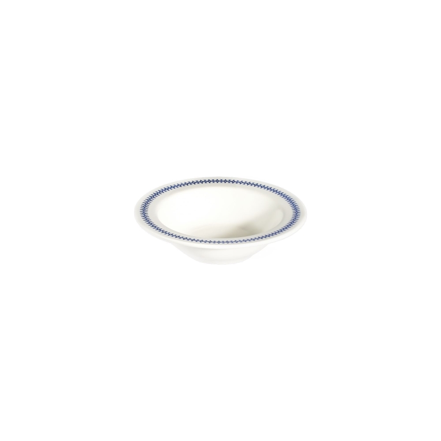 Jídelní sada 24 ks bílá/modrá/porcelán