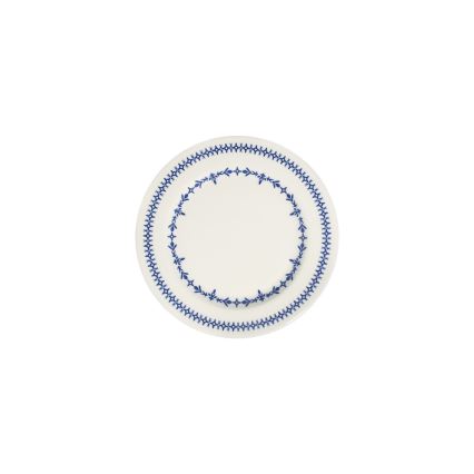 Jídelní sada 24 ks bílá/modrá/porcelán