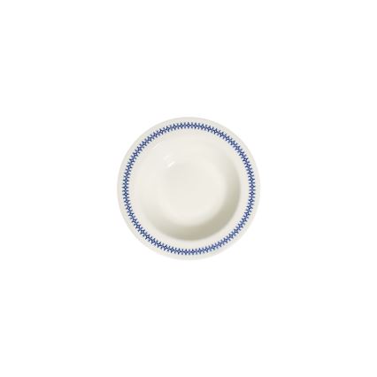 Jídelní sada 24 ks bílá/modrá/porcelán