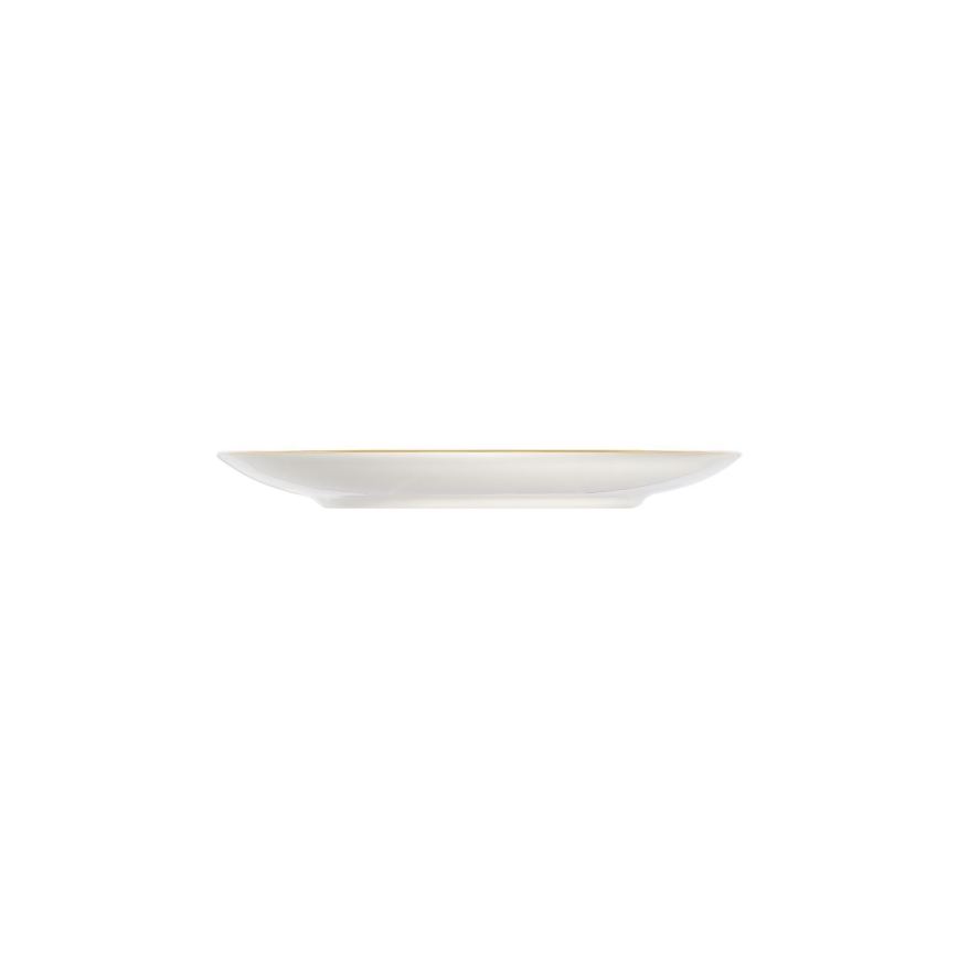 Jídelní sada 24 ks bílá/modrá/zlatá/porcelán