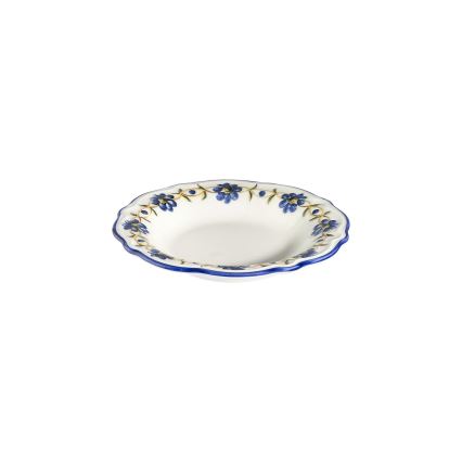 Jídelní sada 24 ks bílá/modrá/žlutá/porcelán