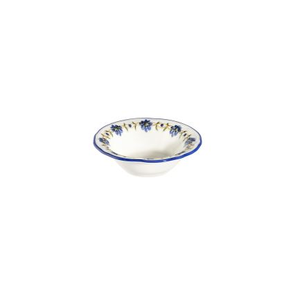 Jídelní sada 24 ks bílá/modrá/žlutá/porcelán