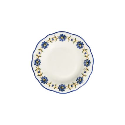 Jídelní sada 24 ks bílá/modrá/žlutá/porcelán