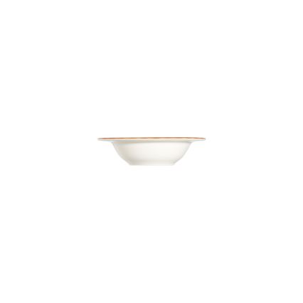Jídelní sada 24 ks bílá/oranžová/porcelán