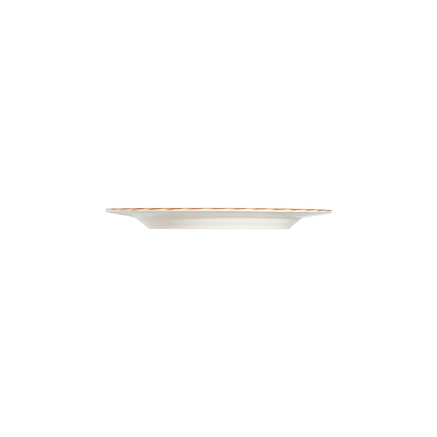 Jídelní sada 24 ks bílá/oranžová/porcelán